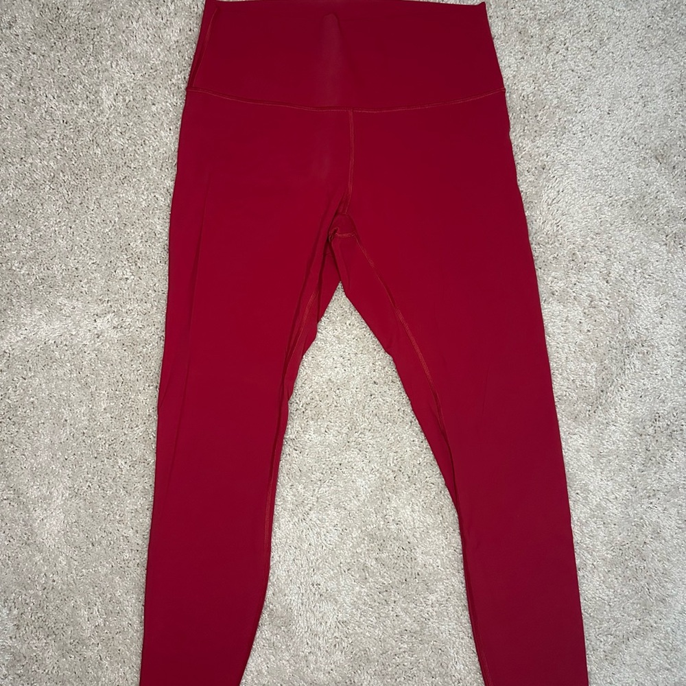 Lululemon Wunder train Red Leggings